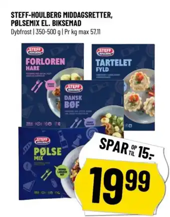 Løvbjerg STEFF-HOULBERG MIDDAGSRETTER, PØLSEMIX EL. BIKSEMAD tilbud