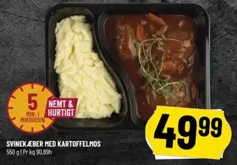 SVINEKÆBER MED KARTOFFELMOS