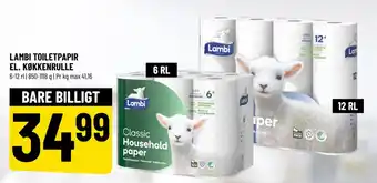 Løvbjerg LAMBI TOILETPAPIR EL. KØKKENRULLE tilbud