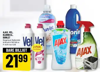 Løvbjerg AJAX, VEL, KLORIN EL. DUNLET tilbud