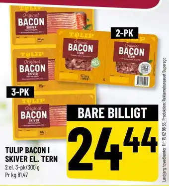 Løvbjerg TULIP BACON I SKIVER EL. TERN tilbud
