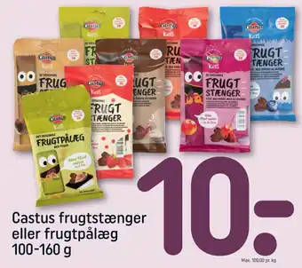 REMA 1000 Castus frugtstænger eller frugtpålæg tilbud