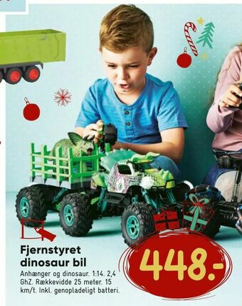 Bilka Fjernstyret dinosaur bil tilbud
