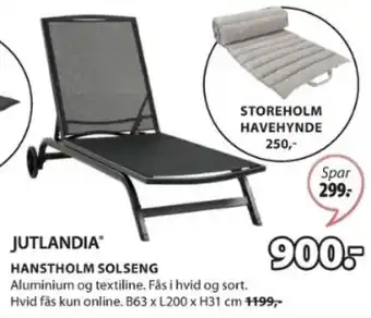 JYSK HANSTHOLM SOLSENG tilbud