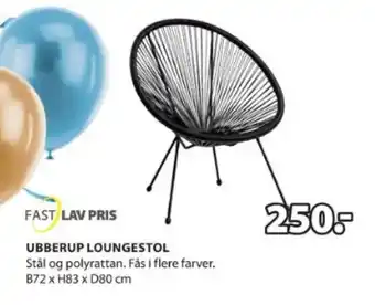 JYSK UBBERUP LOUNGESTOL tilbud
