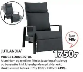 JYSK VONGE LOUNGESTOL tilbud