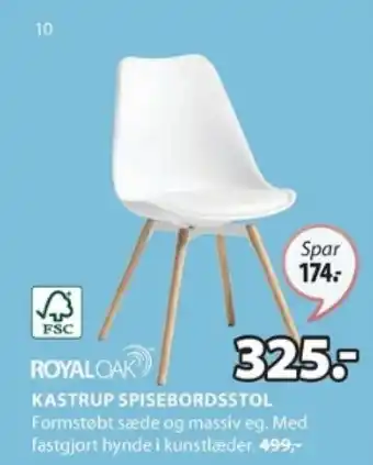 JYSK KASTRUP SPISEBORDSSTOL tilbud