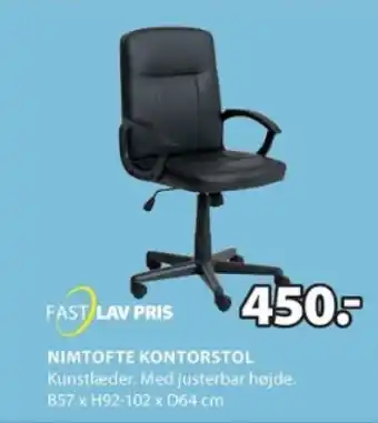 JYSK NIMTOFTE KONTORSTOL tilbud