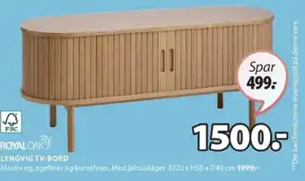 JYSK LYNGVIG TV-BORD tilbud
