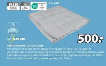 JYSK GJENDETUNGA TYNGDEDYNE tilbud