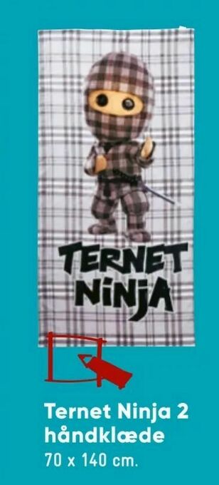 Bilka Ternet Ninja 2 håndklæde tilbud