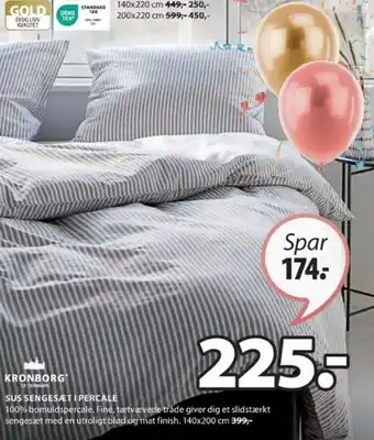 JYSK SUS SENGESÆT I PERCALE tilbud