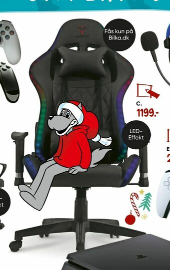 Bilka Game Y'S Junior RGB Gamerstol tilbud