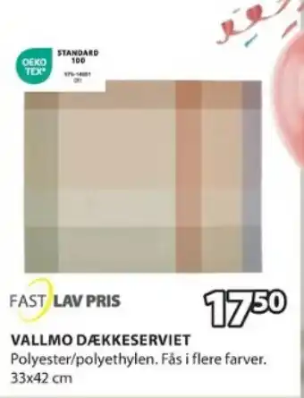 JYSK VALLMO DÆKKESERVIET tilbud