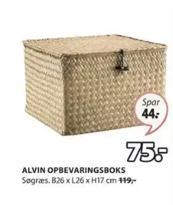 JYSK ALVIN OPBEVARINGSBOKS tilbud