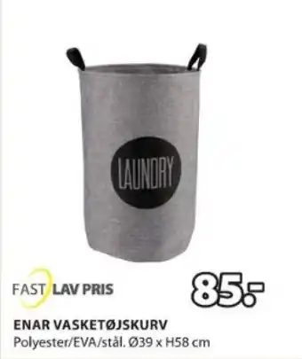 JYSK ENAR VASKETØJSKURV tilbud