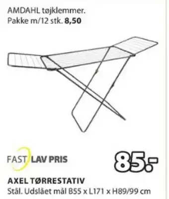 JYSK AXEL TØRRESTATIV tilbud
