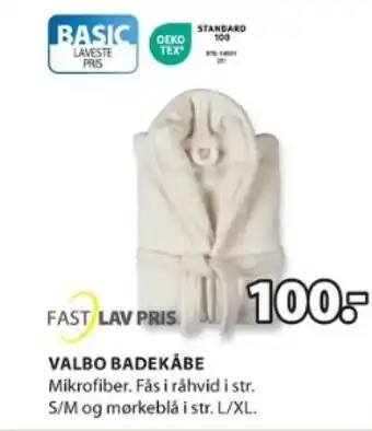 JYSK VALBO BADEKÅBE tilbud