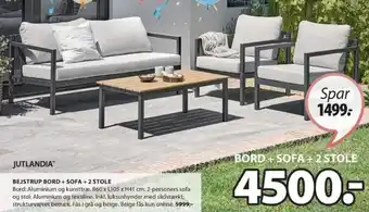 JYSK BEJSTRUP BORD + SOFA +2 STOLE tilbud