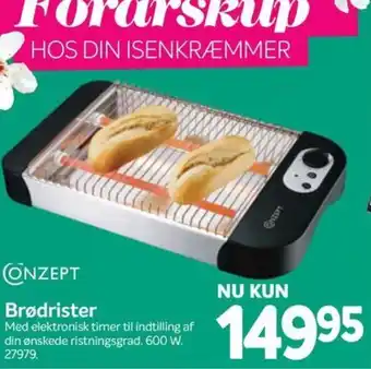 Din Isenkræmmer Brødrister tilbud