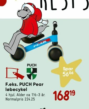 Bilka PUCH Pear løbecykel tilbud