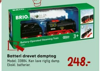 Bilka Batteri drevet damptog tilbud