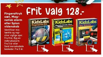 Bilka Fingeraftryk sæt, Magnetisk alarm eller Spion videnskab tilbud