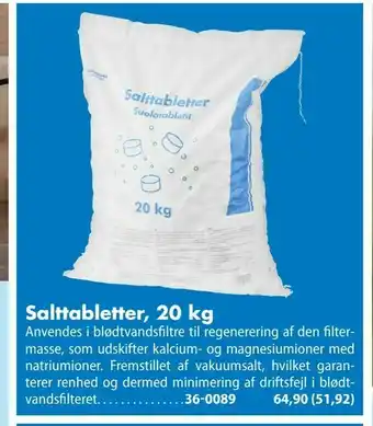 Biltema Salttabletter, 20 kg tilbud