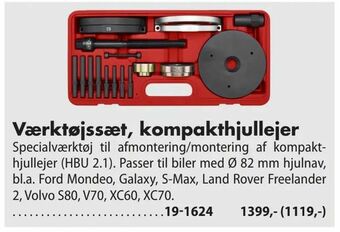 Biltema Værktøjssæt, kompakthjullejer tilbud