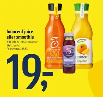 Føtex Innocent juice eller smoothie tilbud