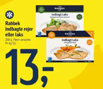 Rahbek indbagte rejer eller laks