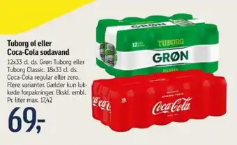 Føtex Tuborg øl eller Coca-Cola sodavand tilbud