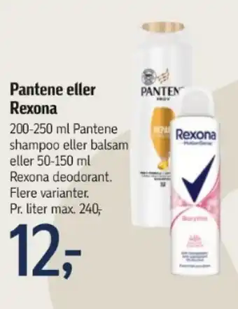 Føtex Pantene eller Rexona tilbud