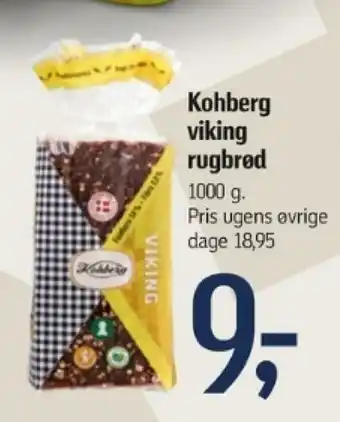 Føtex Kohberg viking rugbrød tilbud