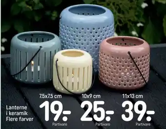 REMA 1000 Lanterne i keramik Flere farver tilbud