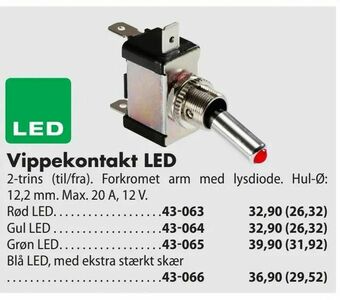 Vippekontakt LED