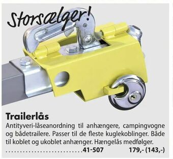 Biltema Trailerlås tilbud
