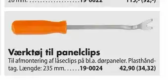 Biltema Værktøj til panelclips tilbud