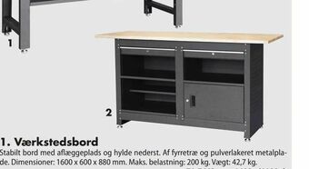 Biltema Arbejdsbord tilbud