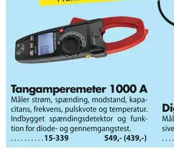 Biltema Tangamperemeter 1000 A tilbud