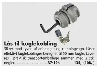 Lås til kuglekobling