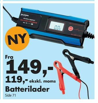 Biltema Batterilader tilbud