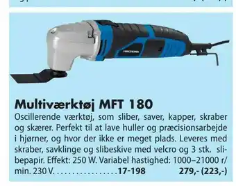 Biltema Multiværktøj MFT 180 tilbud