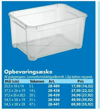 Opbevaringsæske