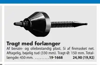 Biltema Tragt med forlænger tilbud