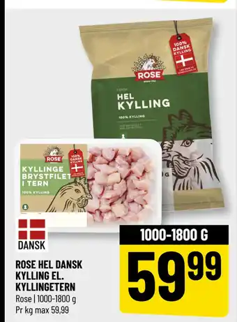 Løvbjerg ROSE HEL DANSK KYLLING EL. KYLLINGETERN tilbud