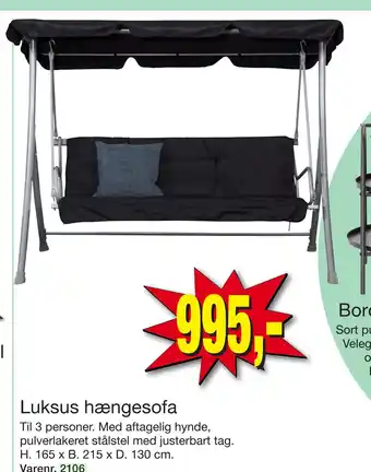 Harald Nyborg Luksus hængesofa tilbud