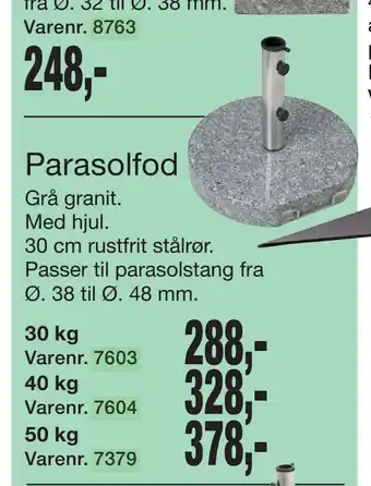 Harald Nyborg Parasolfod tilbud