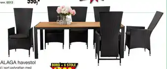 Harald Nyborg BORD + 6 STOLE tilbud