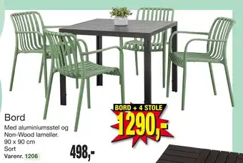 Harald Nyborg BORD + 4 STOLE tilbud